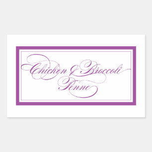 Custom_Chicken & Broccoli Penne Rectangular Sticker