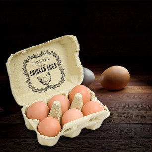 Custom Chicken Eggs, Small Business  Rubber Stamp