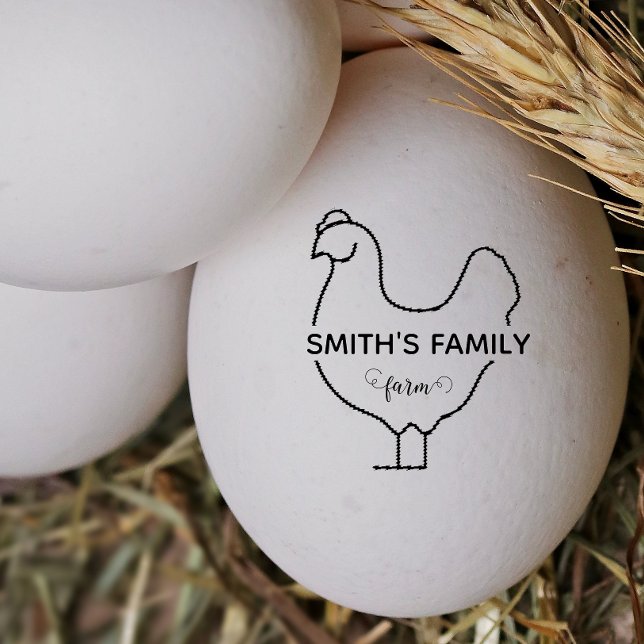 Custom Chicken silhouette Egg Mini Stamp (Creator Uploaded)
