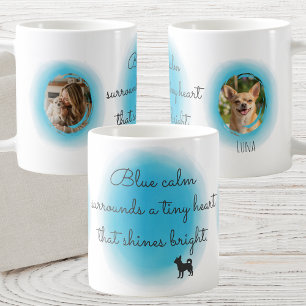 Custom Chihuahua Mug in Pastel Blue Watercolor