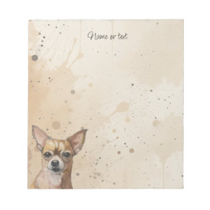 Custom Chihuahua Pet Dog Animal Notepad