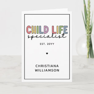 Custom Child Life Specialist CCLS Gift Card