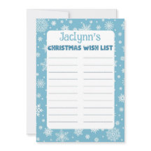 Custom Child Name Christmas Letter to Santa