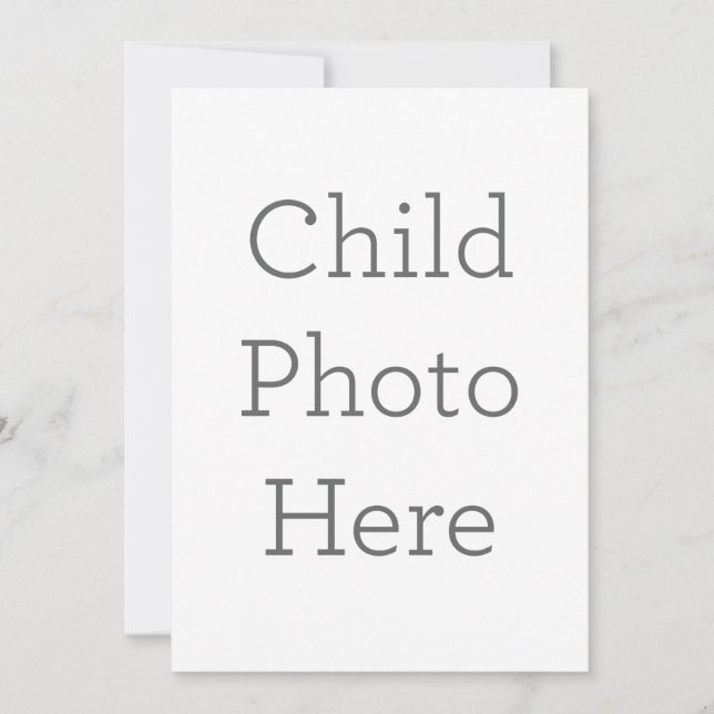 Flat Invitation, Size: 12.7 cm x 17.8 cm, Paper: Signature Matte, Envelopes: White (Front)