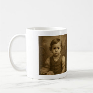 Custom Childhood Photo & Year Vintage Personalised Coffee Mug