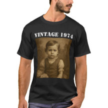 Custom Childhood Photo & Year Vintage Personalised