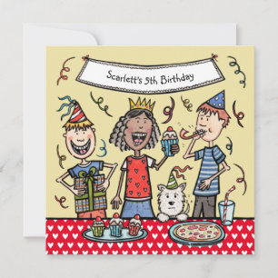 Custom Children's Birthday Party Invitation