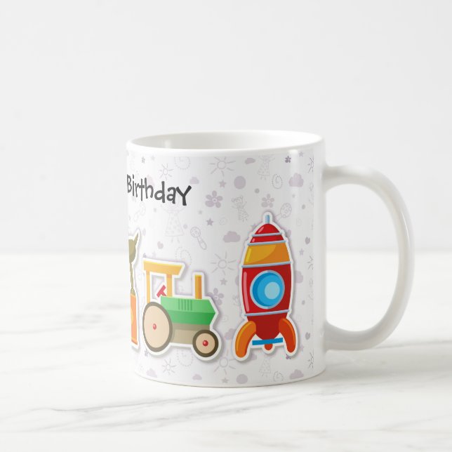 Custom Children's First Mug, Name Of your choice Coffee Mug (Right)