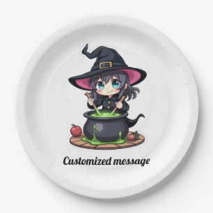 Custom Children's Halloween Party Paper Plate