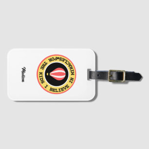 Custom Children's Miracle Network Name Red Yellow Luggage Tag