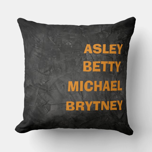  Custom children's name rustic stylish Cushion (Front)