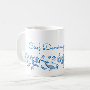 Custom Chinese Cuisine Ink Drawing Mug
