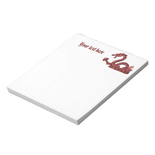 Custom Chinese Dragon Name Fantasy Design Notepad