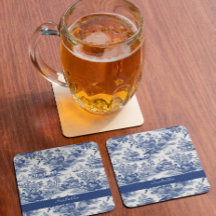 Custom Chinoiserie Pattern Pagoda Blue White