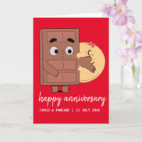 Custom Choco & Pancake Happy Wedding Anniversary