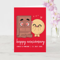 Custom Choco & Pancake Happy Wedding Anniversary