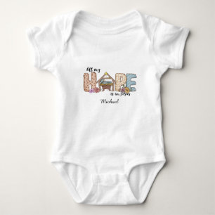 Custom Christian baby bodysuit, Jesus, God, Bible Bodysuit
