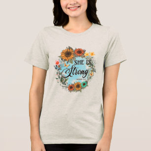 Custom Christian Christianity Jesus Faith Joy Tri-Blend Shirt