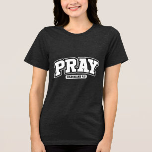 Custom Christian Christianity Jesus Faith Joy Tri-Blend Shirt