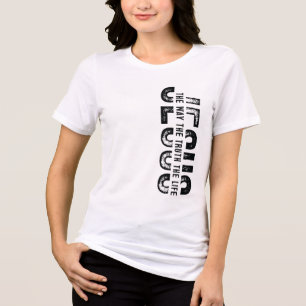 Custom Christian Christianity Jesus Faith Tri-Blend Shirt