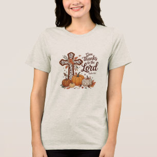 Custom Christian Christianity Jesus Faith Tri-Blend Shirt