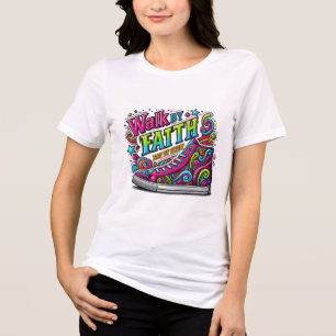 Custom Christian Christianity Jesus Faith Tri-Blend Shirt