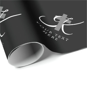 Custom Christian cross religious faith symbol Wrapping Paper