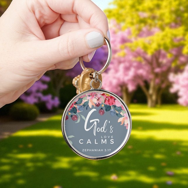 Custom Christian God's Love Calms Key Ring (Creator Uploaded)