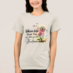 Custom Christian Grow in Grace Tri-Blend Shirt