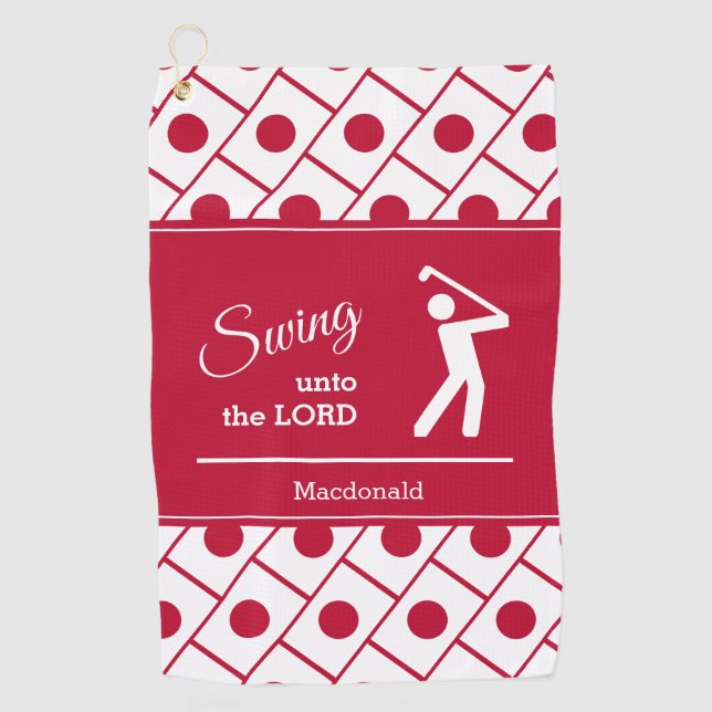 Custom Christian JAPAN Golf Towel (Front)