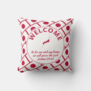 Custom Christian JAPAN Welcome Cushion