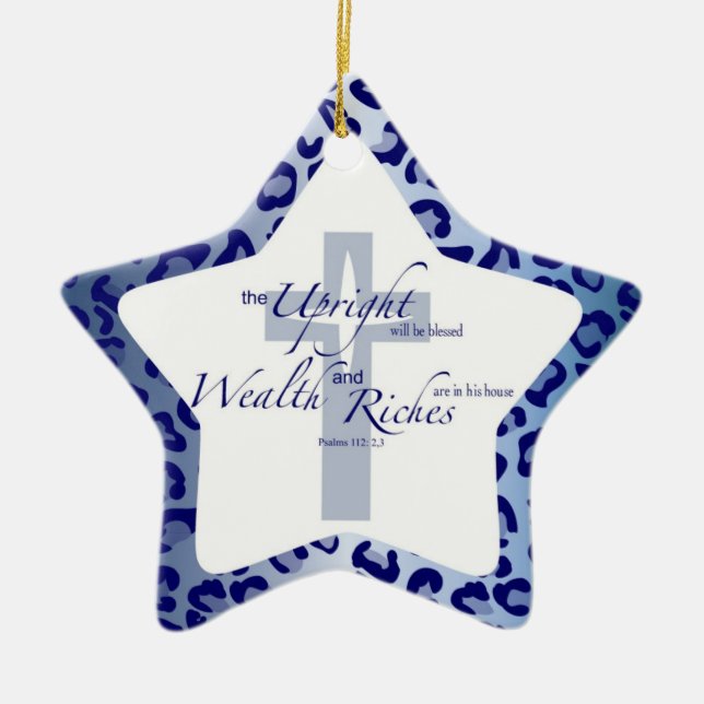 Custom Christian Ornament -  Star (Front)