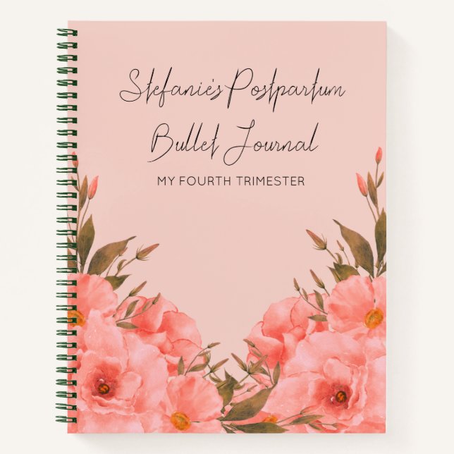 Custom Christian Postpartum Journal For New Moms (Front)