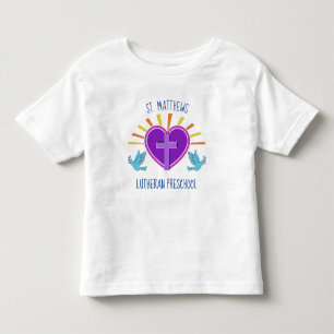 Custom Christian Preschool Cute Private School Toddler T-Shirt