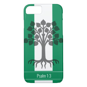 Custom Christian Tree NIGERIA FLAG iPhone 8/7 Case