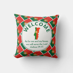 Custom Christian Welcome PORTUGAL Cushion