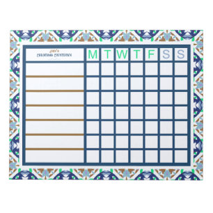 Custom Christmas ADHD Men’s Productivity Planner Notepad