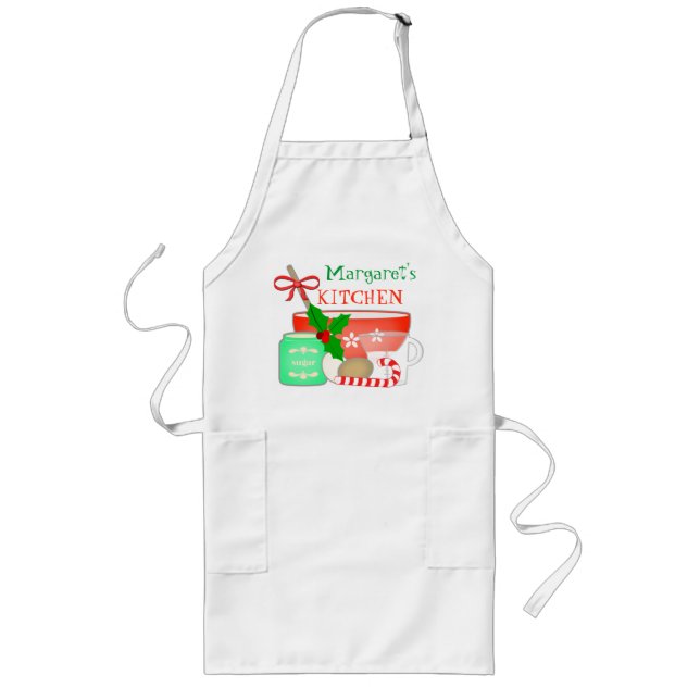 Custom Christmas Baker's / Cook  Apron (Front)