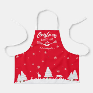 Custom Christmas Baking With (your name) Apron