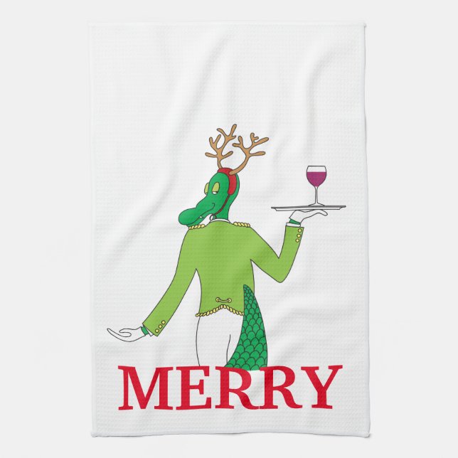 Custom Christmas Bar Towels (Vertical)