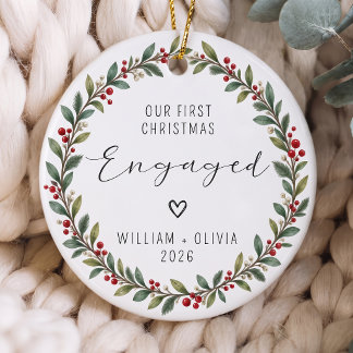 Custom Christmas Bauble Ceramic Ornament