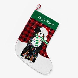 Custom Christmas Bernese Mountain Holiday Dog Small Christmas Stocking