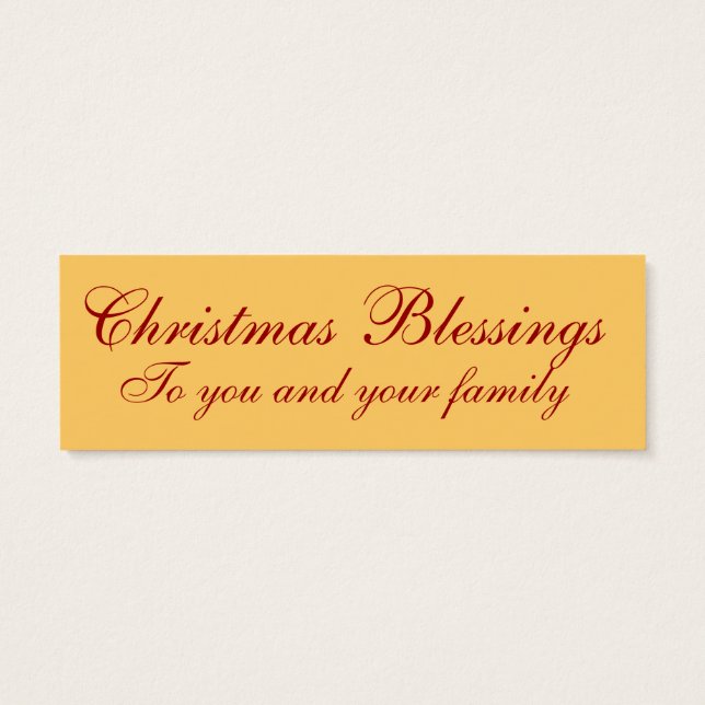 Custom Christmas Blessings LOVE Note (Back)