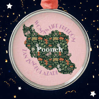 Custom Christmas Bulk Gifts for Women Feminists Metal Tree Decoration