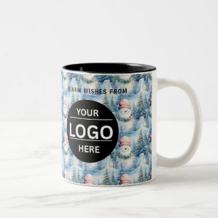 Custom Christmas Business Logo Branded Coffee Mug