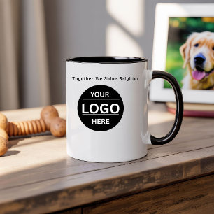 Custom Christmas Business Logo Branded Coffee Mug