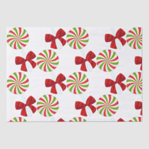 Custom Christmas Candy and Matching Teddy Bear  Tissue Paper