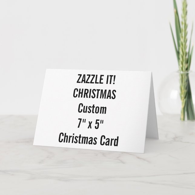 Custom Christmas Card 7" x 5" Blank Template (Front)