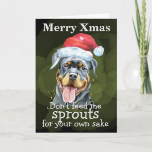 Custom Christmas card from your dog