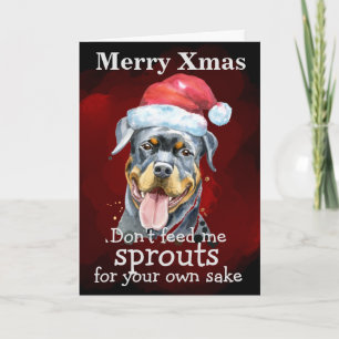Custom Christmas card from your dog
